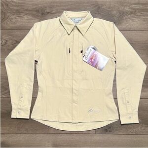 Cloudveil Inertia Damsel Softshell Hiking Travel Jacket Oatmeal‎ Beige Small